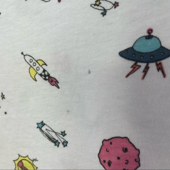 EDC White Babydoll Spaceship Tshirt - Picture 3 of 7